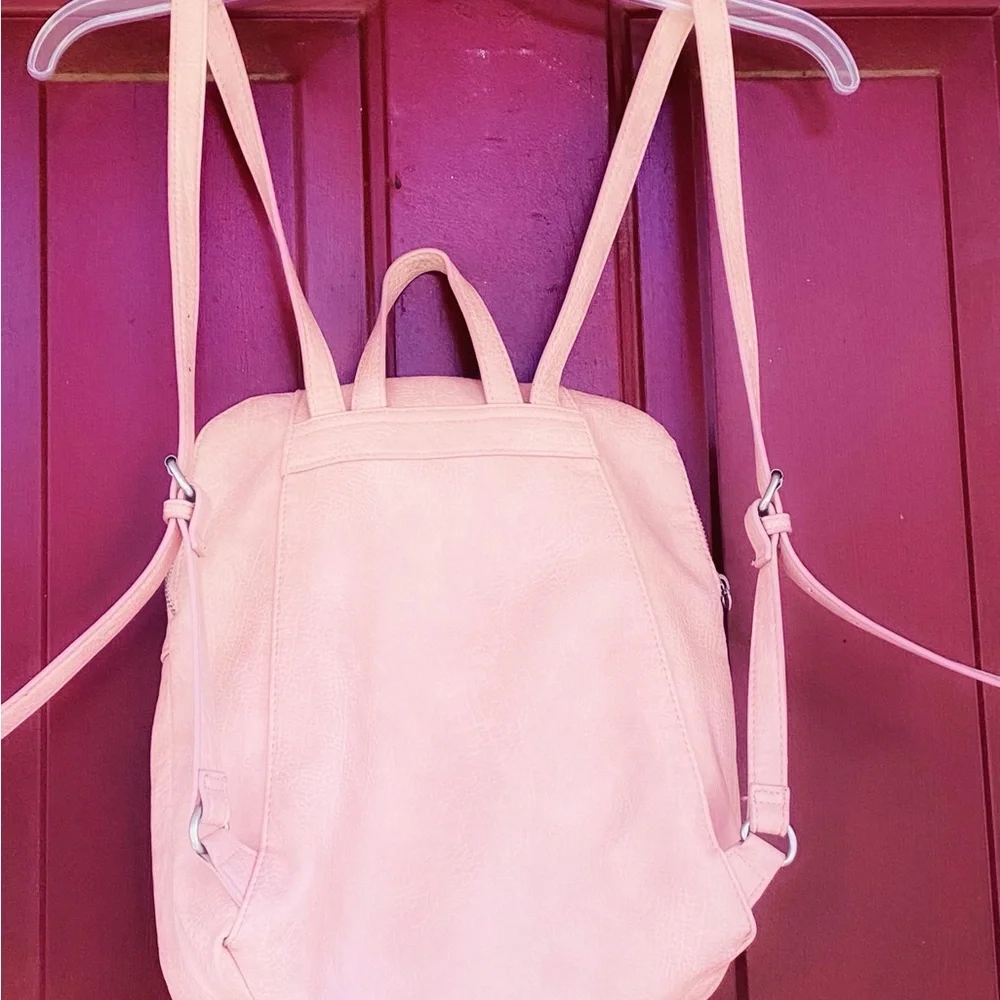 Universal Thread Blush Pink Faux-Leather Women’s Backpack